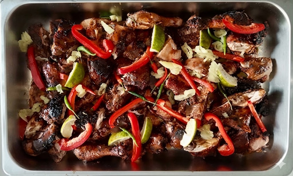 Jerk Chicken Half with sides